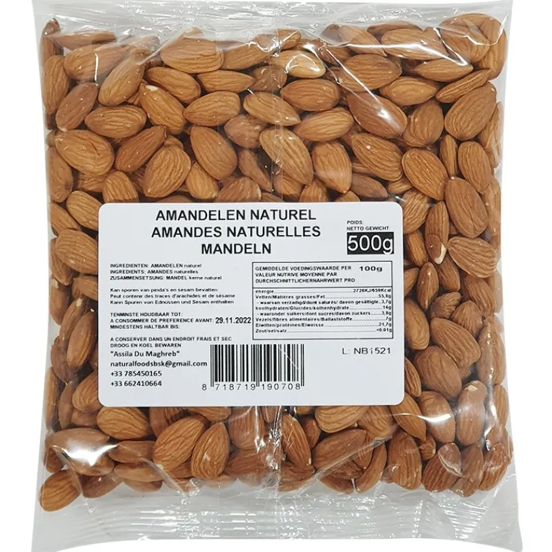 Panier Express Amande décortiquée naturel - 500g - Discount