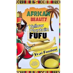 Panier Express Foufou plantain jaune | Vrai Foutou | Fufu plantain Yellow | 681g | African Beauty Fashion