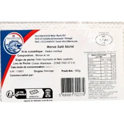 Panier Express Poisson Morue Salé Séché 500g - Saveur Marine Pratique | Shop