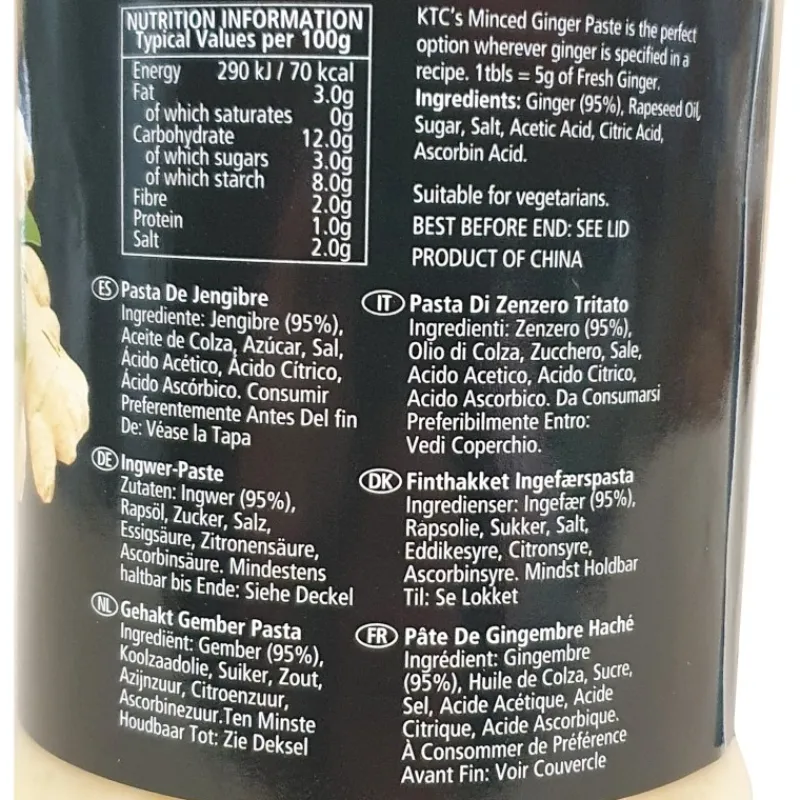 Panier Express Pâte de gingembre haché KTC 750g Fashion