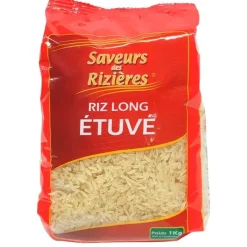 Panier Express Riz long étuvé - 1kg - Saveurs des Rizières Shop
