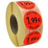 Panier Express Stickers Promotionnels Adhésifs | Autocollant Soldes | Rouleau de 1000 Étiquettes | Prix Choc 1,99€ Cheap