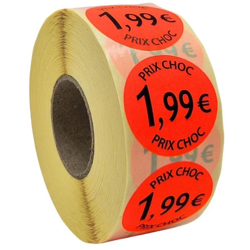 Panier Express Stickers Promotionnels Adhésifs | Autocollant Soldes | Rouleau de 1000 Étiquettes | Prix Choc 1,99€ Cheap