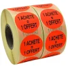 Panier Express Stickers Promotionnels Adhésifs | 1 Acheté 1 Offert | Autocollant Soldes | Rouleau de 2000 Étiquettes | Diamètre 40mm Best Sale