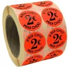 Panier Express Stickers Promotionnels Adhésifs | Autocollant Soldes | Rouleau de 2000 Étiquettes | Prix Choc: 2€ | Diamètre 40mm New