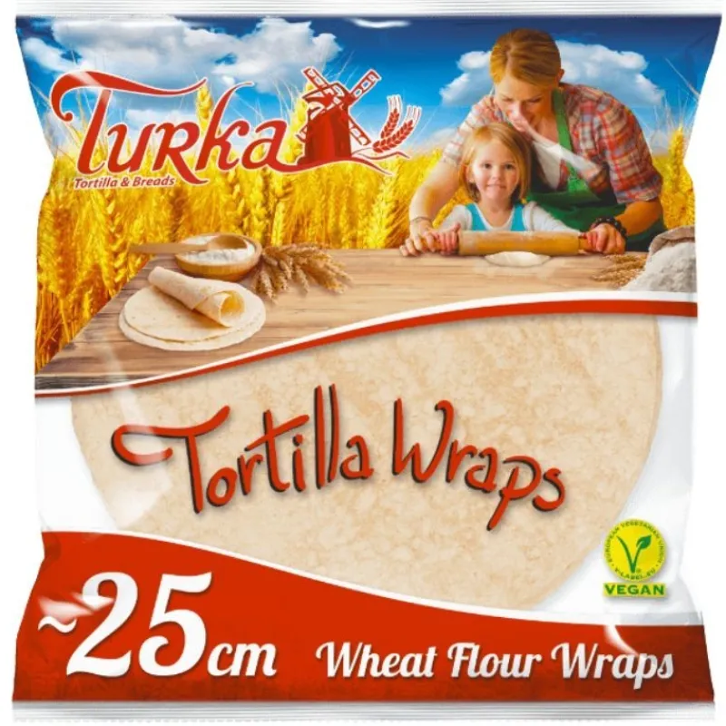 Panier Express Tortilla Wraps 25cm 18 pièces Turka Best